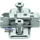 BLUM CLIP Kreuzmontageplatte, vorm. Systemschrauben, HV: Langloch, Distanz 3 mm