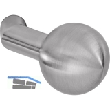 DORMA Knopfdrckerlochteil PREMIUM 8548 V FS, -Aluminium silber eloxiert