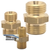 Druckluft Doppelnippel mit AG 1/2\&quote; und AG 1/2\&quote; aus Messing