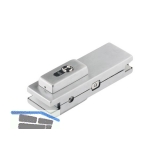 Mittelschloss US 20 Universal light, PZ, Glasstärke 10 mm, Edelstahl (03.617)