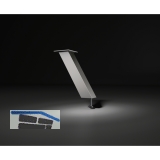 Barkonsole Capri schräg 50 x 50 mm, Höhe 170 mm, Aluminium Edelstahl Effekt