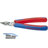KNIPEX Elektronik-Super-Knips Inox DIN 9654 Form 1 Lnge 125 mm