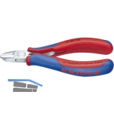 KNIPEX Elektronik Seitenschneider DIN 9654 rund mit kleiner Facette Lnge 115 mm