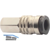 Euro Druckluft Kupplung aus Messing mit Auengewinde 1/2\&quote;