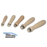 BLU-DAN Feilenheft Holz lackiert Länge 80 mm