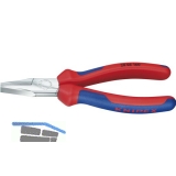 KNIPEX Flachzange DIN 5749 mit kurzen, flachen Backen 2K-Griff Lnge 160 mm