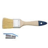 SCHULLER Flchenstreicher Breite 1,5\&quote; mit Holzstiel natur/blau 12. Strke