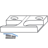 GU Schlieplatte, Eurofalz 24x8 mm, 13V, Zink silber
