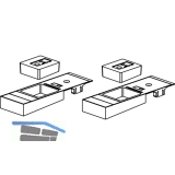 GU Timberstep Rahmen-Eckverbinder-Set unten IV68