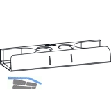 GU Schlieplatte, Eurofalz 24x8 mm, 13V, Zink silber