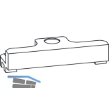 GU-966 mZ Schlieplatte, Schema C, neben Stulp schraubbar, Sonder, Zink silber