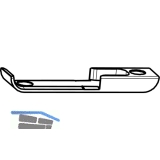 GU Schlieplatte, Eurofalz 18x8 mm, fr Rollzapfen, Falzluft 11 mm, Stulp 16 mm
