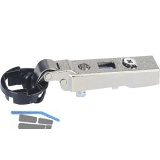 HETTICH INTERMAT Mittelanschlag 9904-T1, KR-9.5, W 95, schwarz/vern.