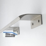 Griffleiste Edge Urban LA 2 x 64 mm, Lnge 350 mm, Aluminium Edelstahl Effekt
