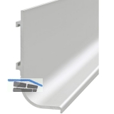 Griffmulde Aktor L-Profil horizontal, L 5000 mm, H 49 mm, Alu wei RAL 9010
