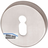 GRUNDMANN WC, -Rosette WG  50, m. Anschraubtrger \&quote;T\&quote;, silber elox