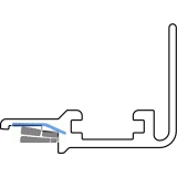 HAUTAU ATRIUM Fhrungsschiene, L=6070 mm, Aluminium Silber eloxiert
