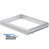 HETTICH SYSTEMA TOP 2000 Hngeregistratur-Rahmen, 1 x A4+R, KB 600 mm, Alu-F.