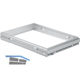 HETTICH SYSTEMA TOP 2000 Hngeregistratur-Rahmen verstellbar, AB 866-1038mm, Alu