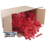 GLUSKE BKV Gitterklotz 100 x 20 x 3 aus Kunststoff rot (Verglasungsklotz)