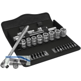 WERA Steckschlssel-Satz Zyklop Metall 1/2\&quote; mit Umschaltknarre 29-teilig