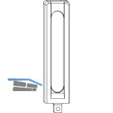 MACO Abdeckung lang Ecklager DT/PVC, perlhellgrau/silber RAL 9022 (43567)