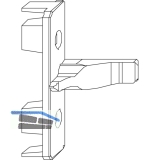 MACO Anpressverschluss, Flgelteil, fr Beschlagsnut (94089)