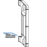 MACO Anpressverschluss verdeckt, Rahmenteil, Eurofalz FT30 13V, grau (367510)