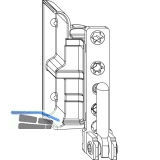 MACO Ecklager DT,  4/18 mm, links, 130 kg, silber (55093)