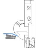 MACO Ecklager TO, 12/20 mm, rechts, 130 kg, silber (54722)