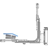 MACO MM Ecklagerband DT mit V, EH, 1iS, 12/18-13 mm, links, silber (206277)