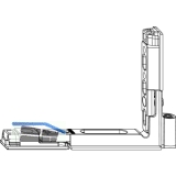 MACO Ecklagerband Multi Power, Versatz  9 mm, 150 kg, links (215807)