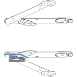 MACO Fang- und Putzschere Gr. 1, FFH 300-500 mm, silber (455347)