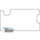 Fiber-Therm Einschubprofil f.Grundkrper/Verbreiterung/kl. Kammer,1000 mm,silber