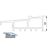 MACO Fiber-Therm Bodenschwelle Grundkrper 180, L=4000 mm, silber (465557)