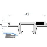 MACO HS Lauf-/Fhrungsschiene System C, oben/unten, silber, L=5000 mm (N20115)