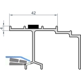 MACO HS Fhrungsschiene oben mit Blende, TS 68 mm, silber, L=2500 mm (N19913)