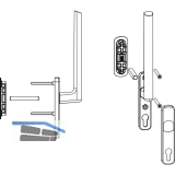 MACO HS Griffgarnitur 12, PZ innen, TS 56-68 mm, Alu silber eloxiert (103650)