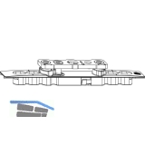 MACO Kippband AS/DT/PVC, einstellbar, 80 kg, L=146 mm (52321)