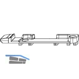 MACO Kippschlieteil links, Euronut 7/8/4, Falzluft 12 mm, silber (33971)