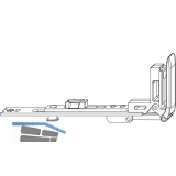 MACO MM Stulpflgelverschluss waagrecht, FFB 230-800 mm, silber (202251)