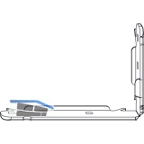 MACO Multi Power Unterlage Typ 08, links unten/rechts oben, grau (364077)