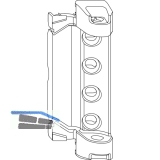 MACO Scherenlager Doppeltopf 4/18-9 mm, 130 kg, rechts, silber (202541)