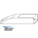 MACO Schlieteil Falzluft 12 glatt, Eurofalz 18, 9V, 2 Verschraubungen (34943)