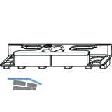 MACO Schlieteil iS, Euronut 7/8/4, Falzluft 12 mm, silber (96564)