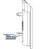 MACO Schmutzabdeckung Ecklagerband PVC/Alu, titan (209669)