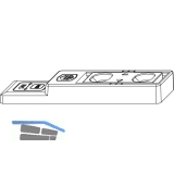 MACO-TRONIC Reedkontakt RVS f. Verschluss-/Kippberwachung, Kabel 15 m, grau