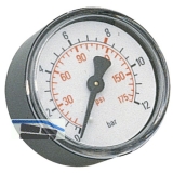 Druckluft Manometer 50 mm 0 - 10 bar mit Auengewinde hinten 1/8\&quote;