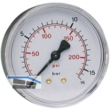 Druckluft Manometer 40 mm 0 - 10 bar mit Auengewinde hinten 1/8\&quote;