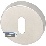 MARCHESI Schlsselrosette BB,  50 mm, Hhe 11 mm, Edelstahl matt